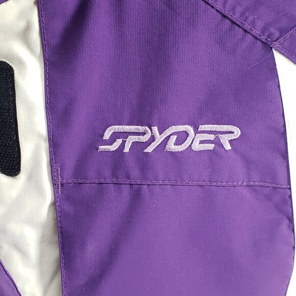 Big Kids Full Zip Insulated Lined Rain Jacket Spyder Windbreaker Youth Size 10 - Picture 8 of 15